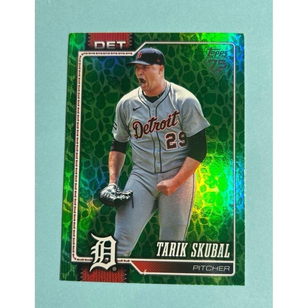 2026 Topps Series 1, Tarik Skubal EasterGreen Parallel Detroit Tigers Card #300
